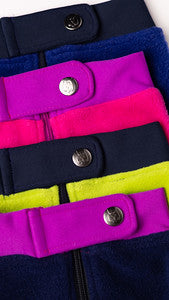 Lime & Navy Zip/Snap Fleece™ Vest