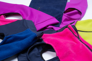 Red Fuchsia & Magenta Zip/Snap Fleece™ Vest