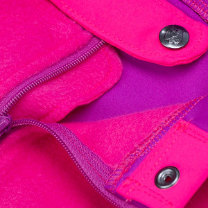 Red Fuchsia & Magenta Zip/Snap Fleece™ Vest