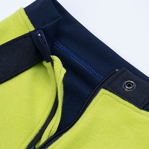 Lime & Navy Zip/Snap Fleece™ Vest