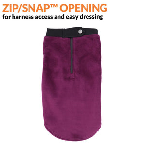 Plum Purple Zip/Snap Fleece™ Jacket